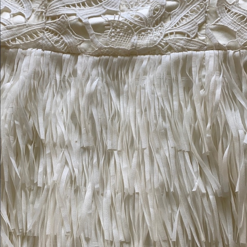 White fringe cocktail dress - Picture 3 of 6